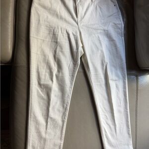 Chico's Cream Straight Leg Pants
